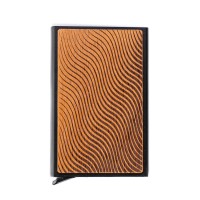 mini: Bewood Unique Black Credit Card Case - Waves Merbau (2)
