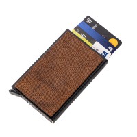 mini: Etui na karty Bewood Unique Black - Hexagon Imbuia (1)