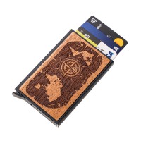 mini: Etui na karty Bewood Róża Wiatrów Merbau (1)
