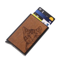 mini: Etui na karty Bewood Cat Lover Imbuia (1)
