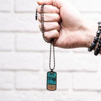 mini: Nieśmiertelnik Bewood Unique - Turquoise (4)