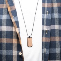 mini: Dog tag Bewood  - American Walnut (5)