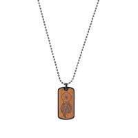 mini: Dog tag Bewood  - Dreamcather Imbuia (3)