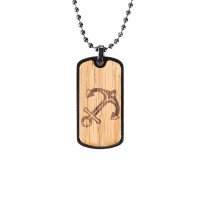 mini: Dog tag Bewood  - Sailor Oak (1)