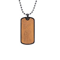 mini: Dog tag Bewood  - Imbuia (1)