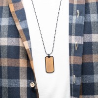 mini: Dog tag Bewood  - Imbuia (5)