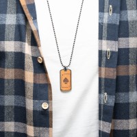 mini: Dog tag Bewood  - Ace of Spades (5)