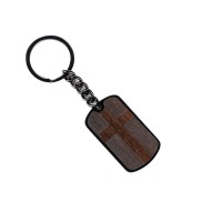 mini: Brelok Bewood - Krzyż - Ziricote (1)