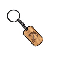 mini: Brelok Bewood - Kotwica - Dąb (1)