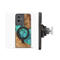 mini: Etui Bewood Unique do Motorola G55 5G - Turquoise z MagSafe (2)