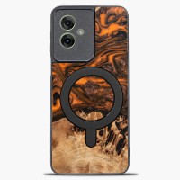 mini: Bewood Resin Case for Motorola G55 5G - Orange with MagSafe (1)