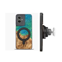 mini: Etui Bewood Unique do Motorola G55 5G - Neons - Tokyo z MagSafe (2)