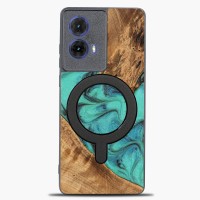 mini: Etui Bewood Unique do Motorola G85 5G - Turquoise z MagSafe (1)