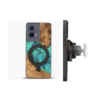 mini: Etui Bewood Unique do Motorola G85 5G - Turquoise z MagSafe (2)
