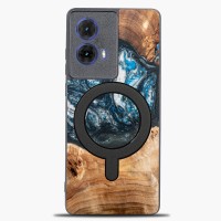 mini: Etui Bewood Unique do Motorola G85 5G - Planets - Ziemia z MagSafe (1)