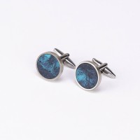 mini: Spinki do mankietów Bewood Unique - Dream Island - Silver - 18mm (3)