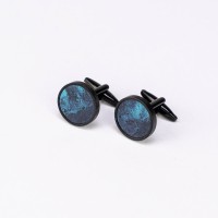 mini: Spinki do mankietów Bewood Unique - Dream Island - Black - 18mm (3)
