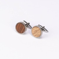 mini: Spinki do mankietów Bewood - Mango - Silver - 18mm (3)