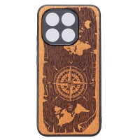 mini: Drewniane Etui Bewood do Xiaomi 15T RÓŻA WIATRÓW MERBAU (1)