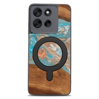 mini: Etui Bewood Unique do Motorola G56 5G - Planets - Saturn z MagSafe (1)