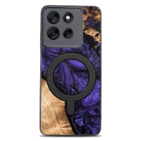 mini: Etui Bewood Unique do Motorola G86 5G - Violet z MagSafe (1)