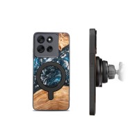 mini: Etui Bewood Unique do Motorola G86 5G - Planets - Ziemia z MagSafe (2)