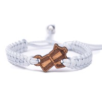 mini: Drewniana bransoletka Kawiarka Merbau Pleciona (5)