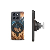 mini: Etui Bewood Unique do Motorola Edge 70 - Planets - Ziemia z MagSafe (2)