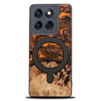 mini: Bewood Resin Case for Motorole Edge 70 - Orange with MagSafe (1)