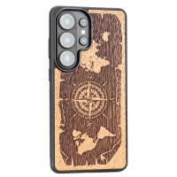 mini: Drewniane Etui Bewood do Samsung Galaxy S26 Ultra RÓŻA WIATRÓW MERBAU (2)