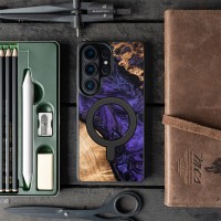 mini: Bewood Resin Case for Samsung Galaxy S26 Ultra - Violet with MagSafe (3)