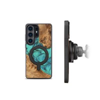 mini: Bewood Resin Case for Samsung Galaxy S26 Ultra - Turquoise with MagSafe (2)