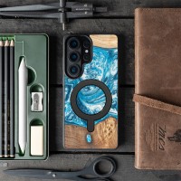 mini: Etui Bewood Unique do Samsung Galaxy S26 Ultra - Planets - Uran z MagSafe (3)