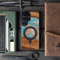 mini: Etui Bewood Unique do Samsung Galaxy S26 Ultra - Planets - Saturn z MagSafe (3)
