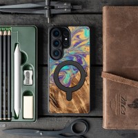 mini: Etui Bewood Unique do Samsung Galaxy S26 Ultra - Planets - Merkury z MagSafe (3)