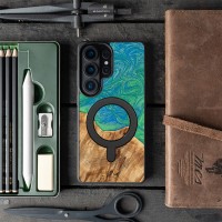 mini: Etui Bewood Unique do Samsung Galaxy S26 Ultra - Neons - Tokyo z MagSafe (3)