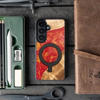 mini: Etui Bewood Unique do Samsung Galaxy S26 Plus - Neons - Paris z MagSafe (3)