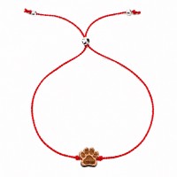 mini: Bewood Happiness Bracelet – Paw – Red (1)