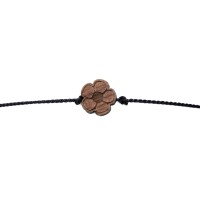 mini: Bransoletka Szczęścia Bewood - Kwiatek - Czarna (2)