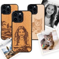 mini: Personalized Wooden Case - Own Engraving - Photo (1)