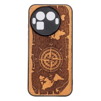 mini: Drewniane Etui Bewood do Realme GT 8 Pro RÓŻA WIATRÓW MERBAU (1)