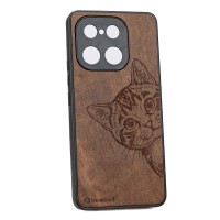 mini: Drewniane Etui Bewood do Realme 16 Pro Plus 5G CAT LOVER IMBUIA (2)