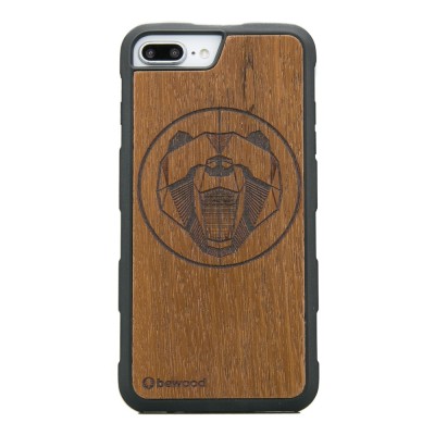 Obrazek dla: Drewniane Etui iPhone 6/6s/7/8 Plus NIEDŹWIEDŹ MERBAU HEAVY