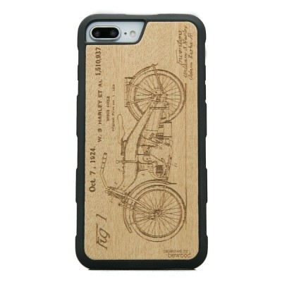 Picture for: Apple iPhone 6/6s/7/8 Plus Harley Patent Anigre Wood Case HEAVY