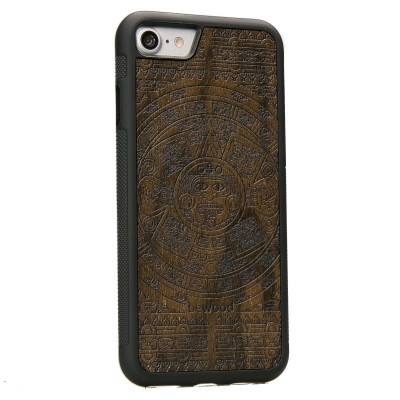 Picture 2 for: Apple iPhone 7/8 Aztec Calendar Ziricote Wood Case