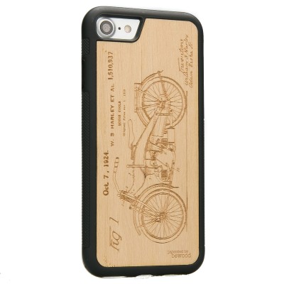 Picture 2 for: Apple iPhone 7/8 Harley Patent Anigre Wood Case