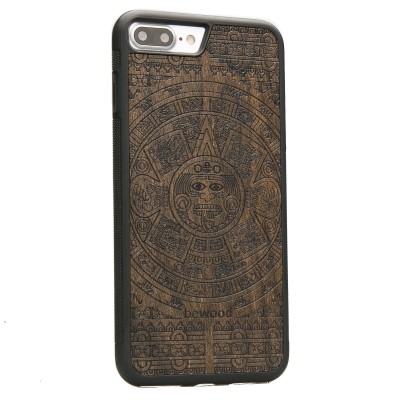 Picture 2 for: Apple iPhone 7 Plus / 8 Plus Aztec Calendar Ziricote Wood Case