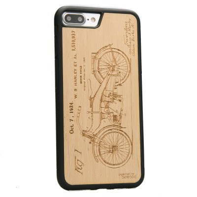 Picture 2 for: Apple iPhone 7 Plus / 8 Plus Harley Patent Anigre Wood Case