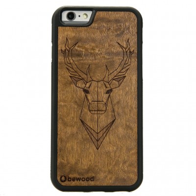 Obrazek dla: Drewniane Etui iPhone 6 Plus / 6s Plus JELEŃ IMBUIA
