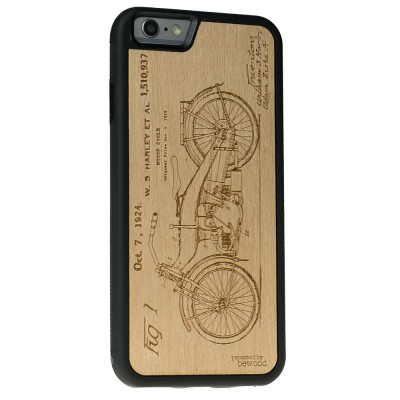 Picture 2 for: Apple iPhone 6 Plus / 6s Plus  Harley Patent Anigre Wood Case